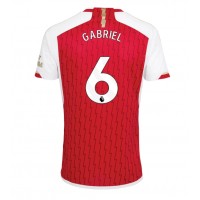 Camisa de Futebol Arsenal Gabriel Magalhaes #6 Equipamento Principal 2023-24 Manga Curta